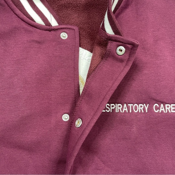 Unisex Varsity Letterman Embroidered Respiratory Therapist Jacket - Picture 9 of 11
